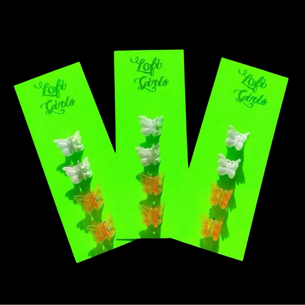 Butterfly Y2K Hair Clips By Lofi Girls Set of 4